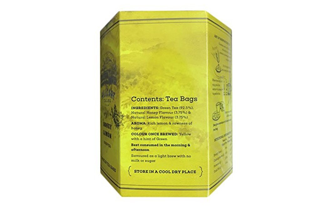 Hillcart Tales Honey Limon Green Tea   Box  7 pcs